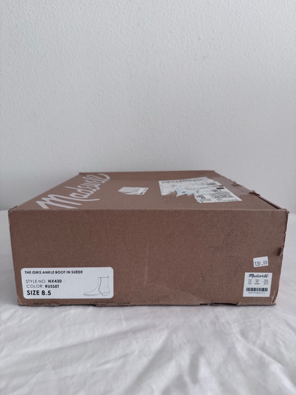 New Madewell The Idris Ankle Boot In Suede Size 9.5 - Picture 14 of 14